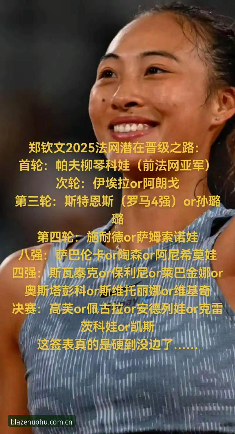 火狐体育怎么样 2026年法网女单签表揭晓,中国金花郑钦文面临保分压力最新动态